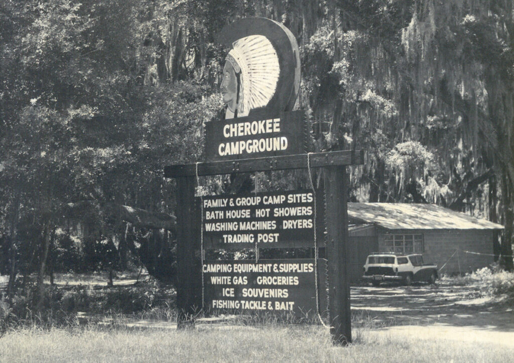 Historic Cherokee Campground Signage