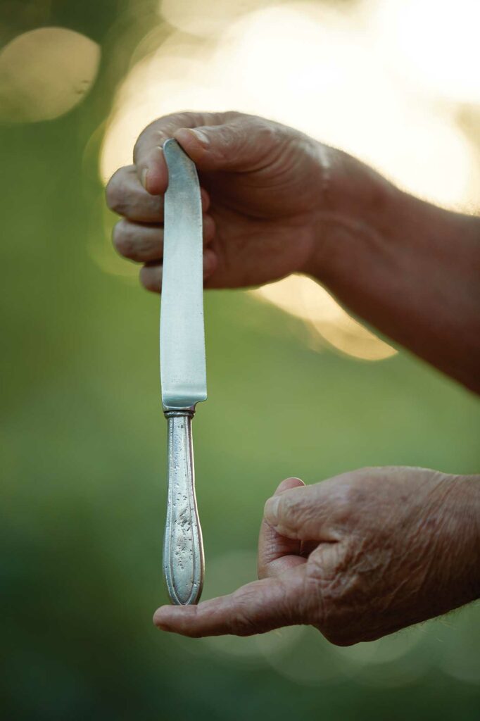 Jekyll Island Club silver knife