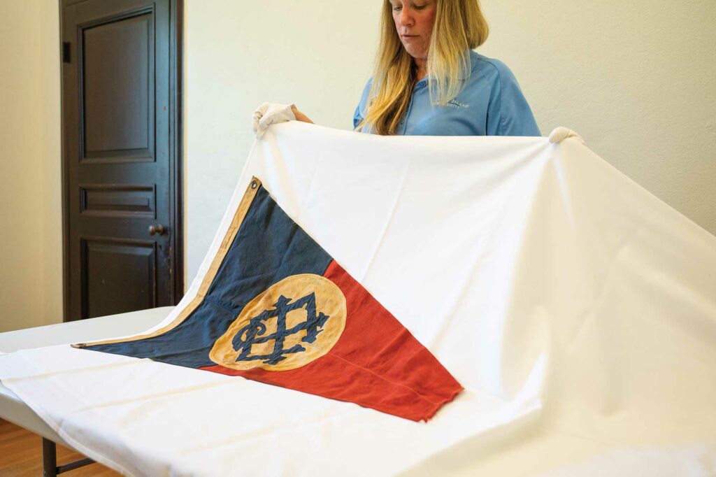 Jekyll Island Club pennant, 1890-1920s