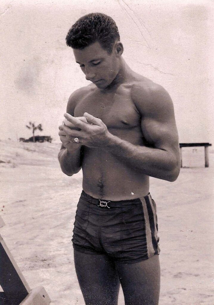 Jekyll Island lifeguard Mason Stewart in 1959