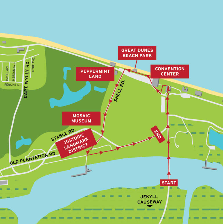 Self guided light tour map