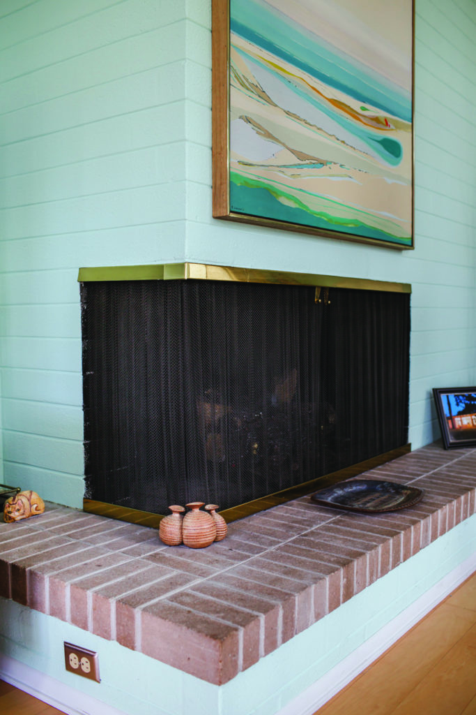 Retro Retreats Fireplace