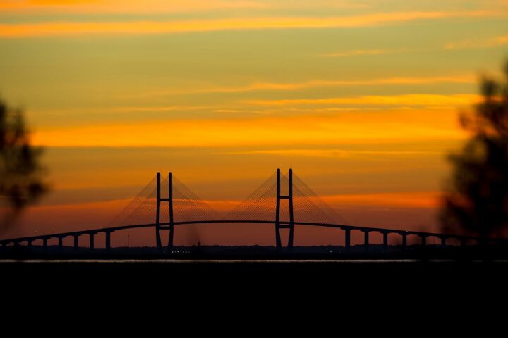 Sidney Lanier Bridge at Sunset