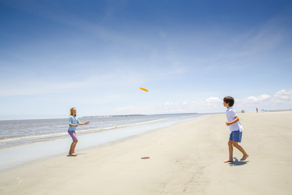 Kids playing at Glory Beach