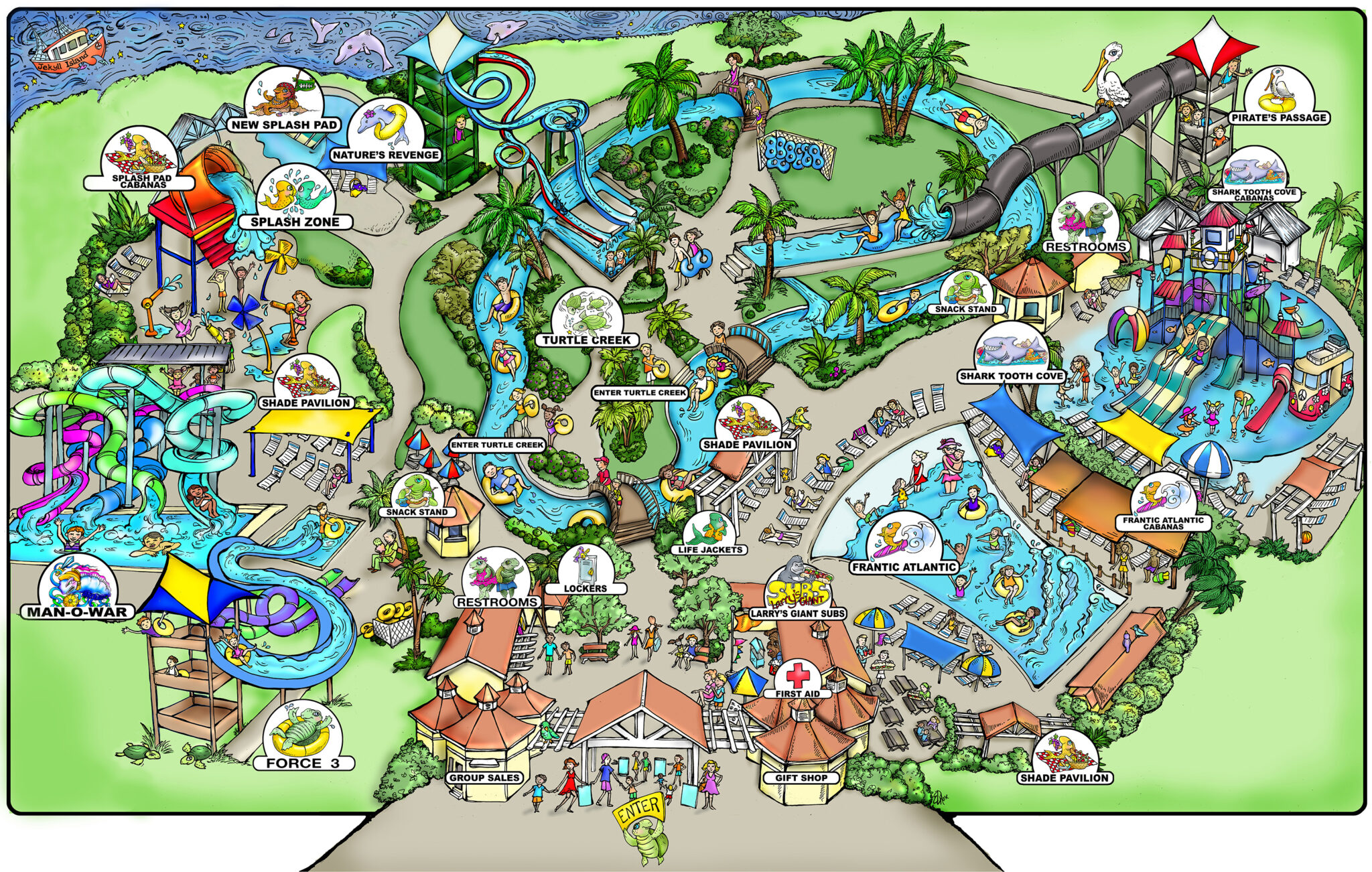 Summer Waves Water Park • Jekyll Island, • Vacation